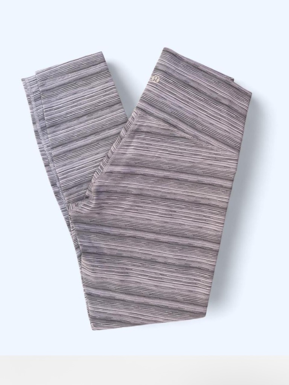Lululemon 26” inseam steiped Gray Leggings yoga Pilates performance outdoors 2
